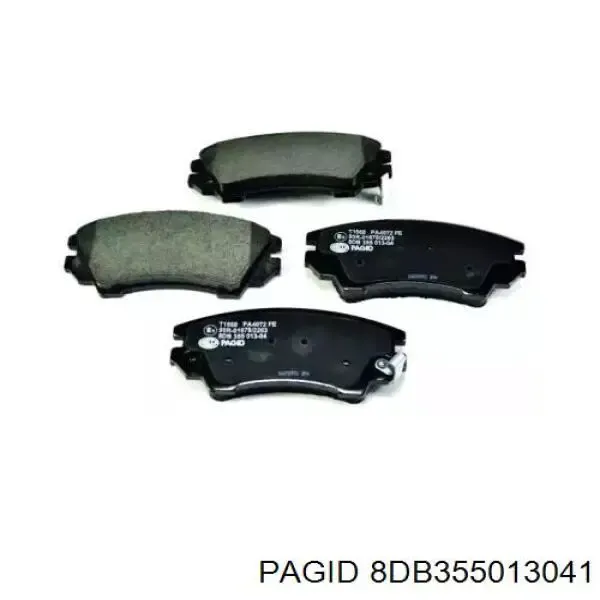 Передние тормозные колодки 8DB355013041 HELLA-PAGID