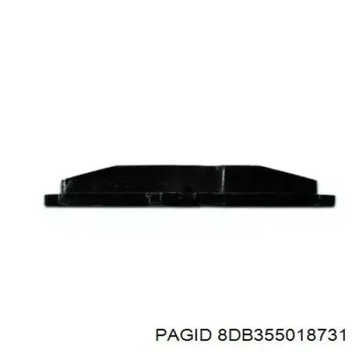 Передние тормозные колодки 8DB355018731 HELLA-PAGID