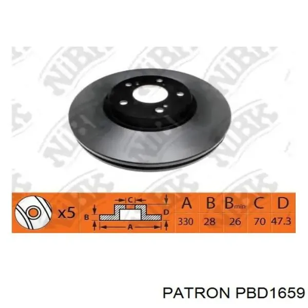 Передние тормозные диски 12740071L Centric Parts