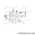 ШРУС наружный передний PATRON PCV1108