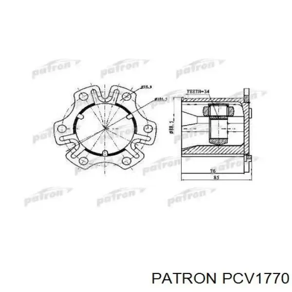 ШРУС внутренний PCV1770 Patron