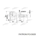 ШРУС наружный передний PATRON PCV3025