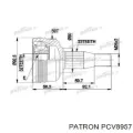 ШРУС наружный передний PATRON PCV8957