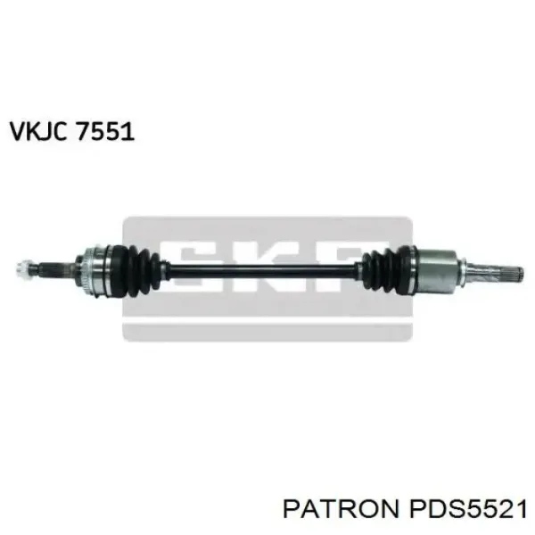 Полуось передняя PDS5521 Patron