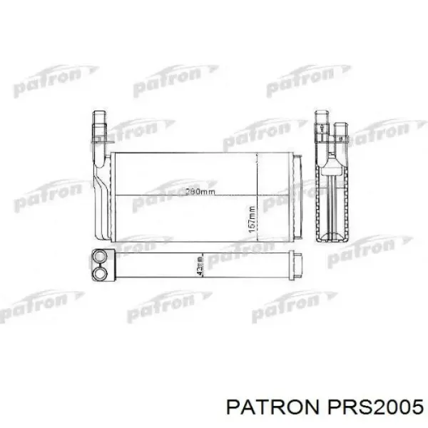 Радиатор печки 0040150011 Depo/Loro/Abakus