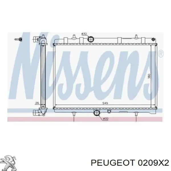 Прокладка ГБЦ 0209X2 Peugeot/Citroen