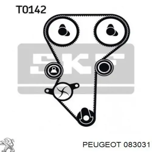 Обводной ролик ремня ГРМ Peugeot/Citroen 083031 цена, от