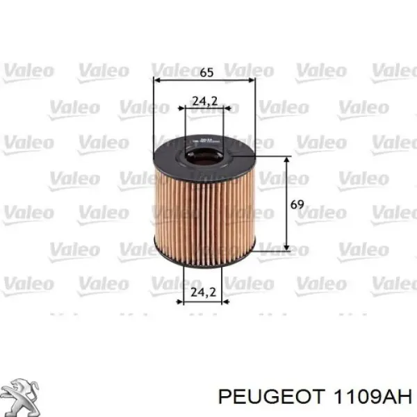 1109AH Peugeot/Citroen Масляный фильтр двигателя