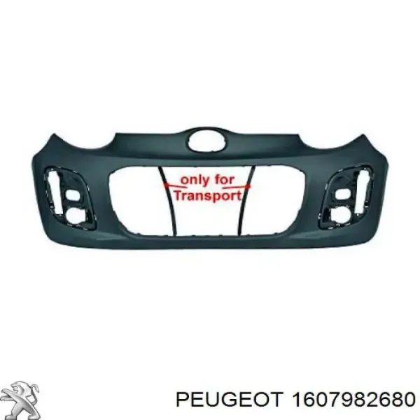 Передний бампер 1607982680 Peugeot/Citroen