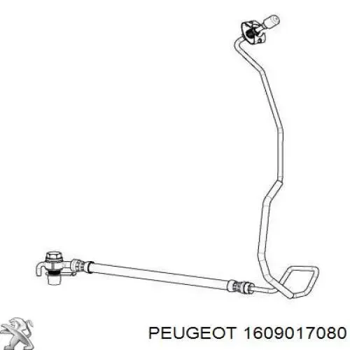 Задний тормозной шланг 1609017080 Peugeot/Citroen
