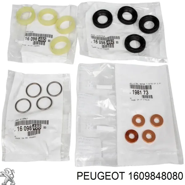 Купить 1609848080 Peugeot/Citroen Кольцо (шайба) форсунки инжектора посадочное