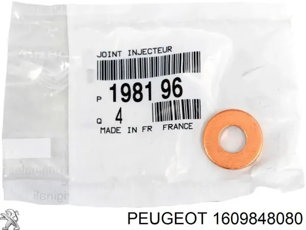 Кольцо (шайба) форсунки инжектора посадочное Peugeot/Citroen 1609848080 цена, от