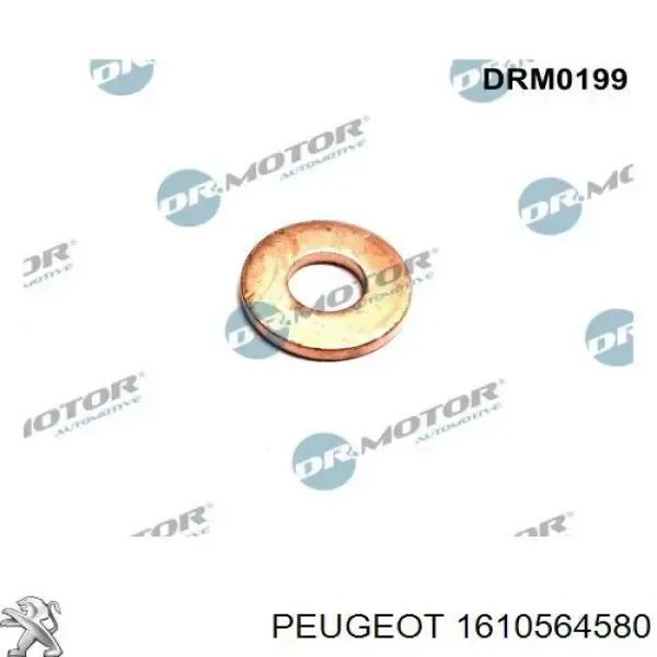 1610564580 Peugeot/Citroen Кольцо форсунки инжектора, посадочное