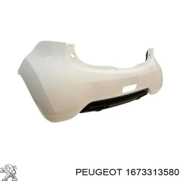 Задний бампер 7410PQ Peugeot/Citroen