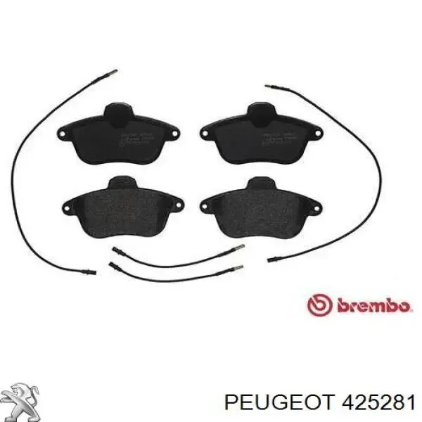 Передние тормозные колодки 425281 Peugeot/Citroen