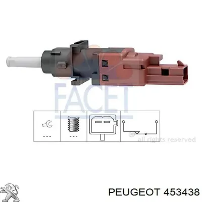 Датчик положения педали сцепления PEUGEOT 453438