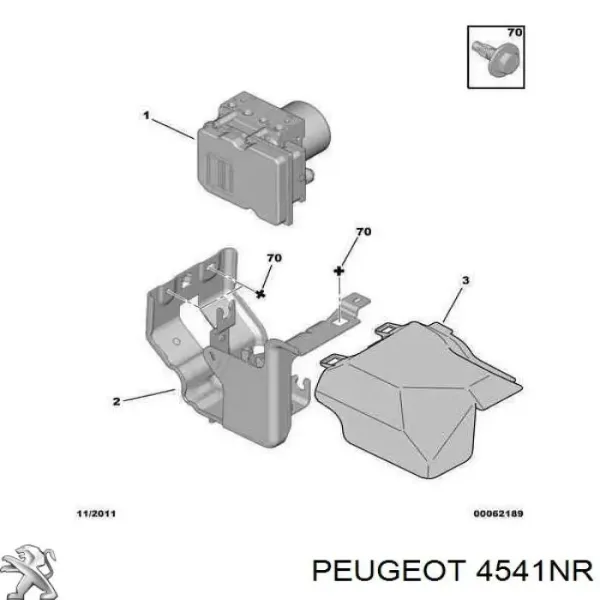 Блок АБС 4541NR Peugeot/Citroen