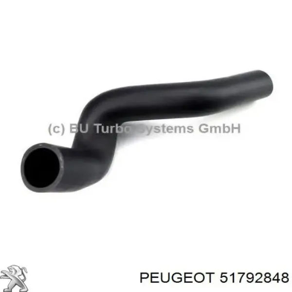 Патрубок интеркулера 51792848 Peugeot/Citroen