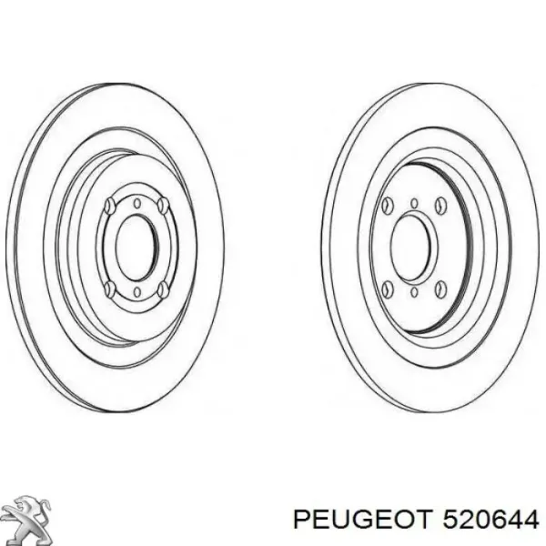 Амортизатор задний 520644 Peugeot/Citroen