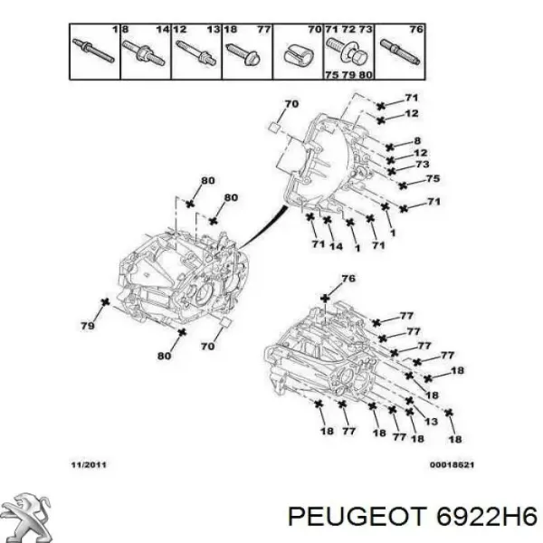 6922H6 Peugeot/Citroen
