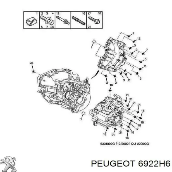 6922H6 Peugeot/Citroen