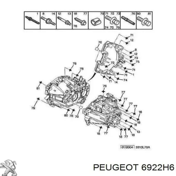 6922H6 Peugeot/Citroen