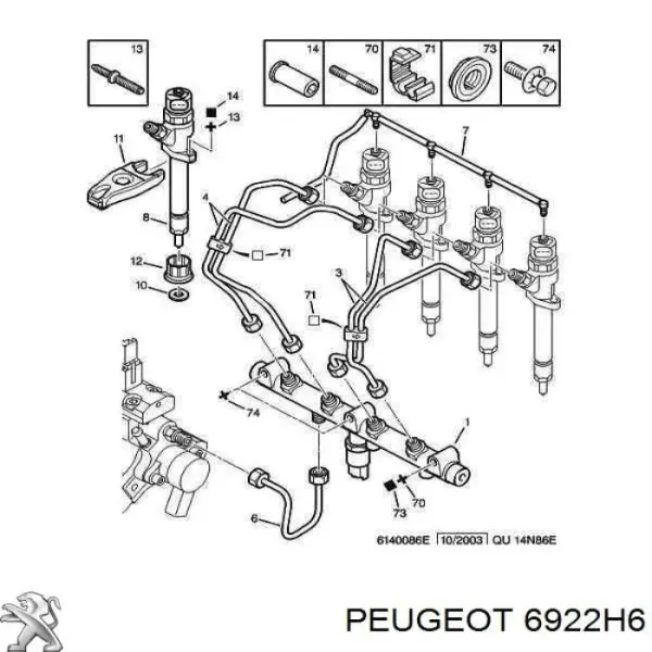 6922H6 Peugeot/Citroen