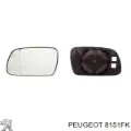 Стекло левого зеркала заднего вида PEUGEOT 00008151FK