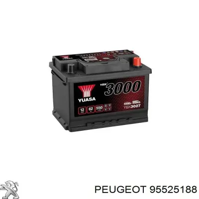 Авто аккумулятор Пежо 60 А/ч (95525188)