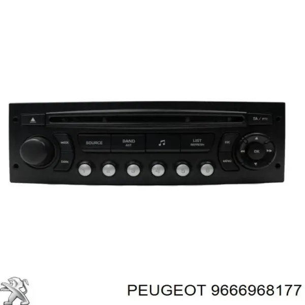 Магнитола 96669681XT Peugeot/Citroen