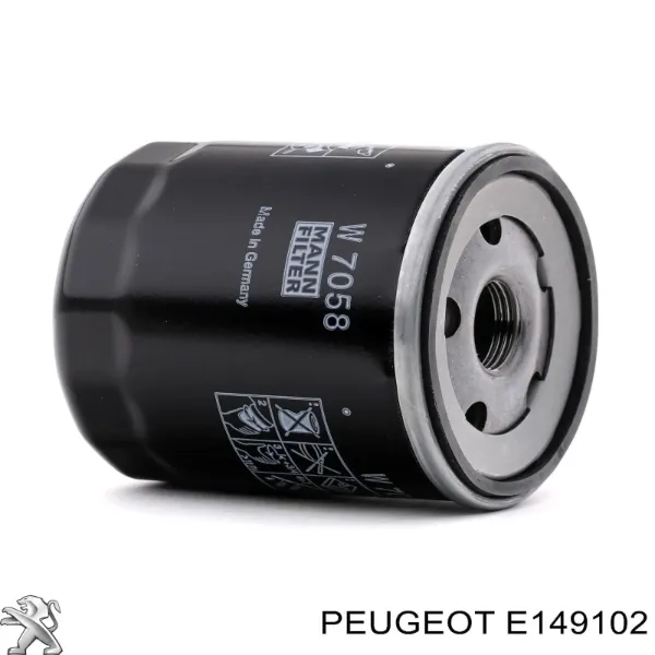 Масляный фильтр E149102 Peugeot/Citroen