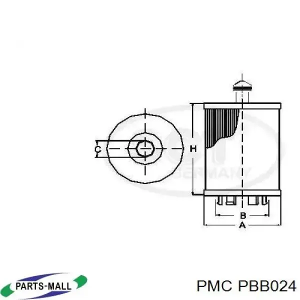 Масляный фильтр PBB024 Parts-Mall