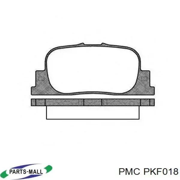 Задние тормозные колодки PKF018 Parts-Mall