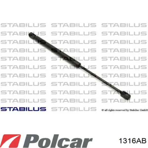 Амортизатор багажника 1316AB Polcar