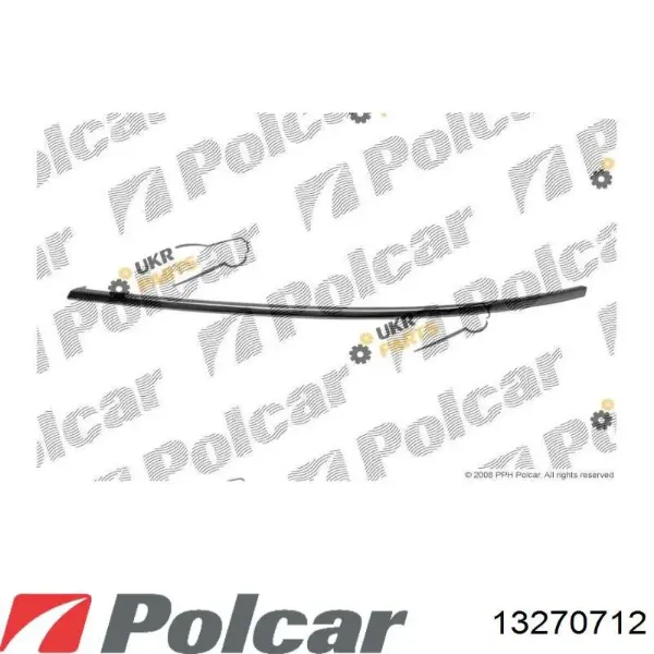 Молдинг бампера переднего правый 13270712 Polcar