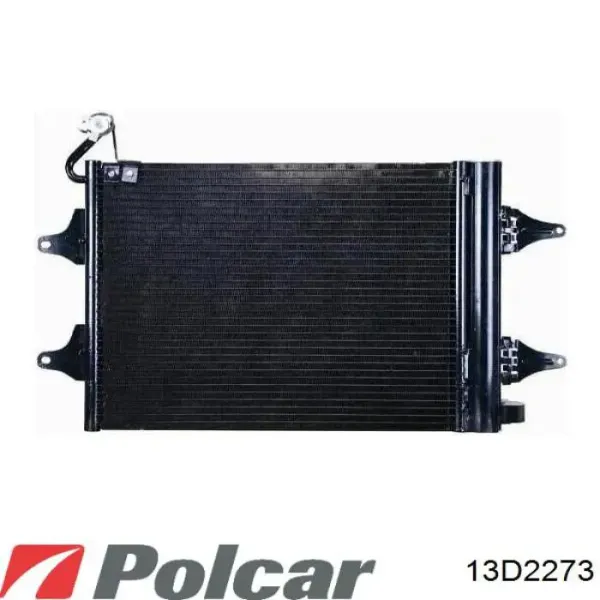 Заглушка (решетка) противотуманных фар бампера переднего левая 13D2273 Polcar