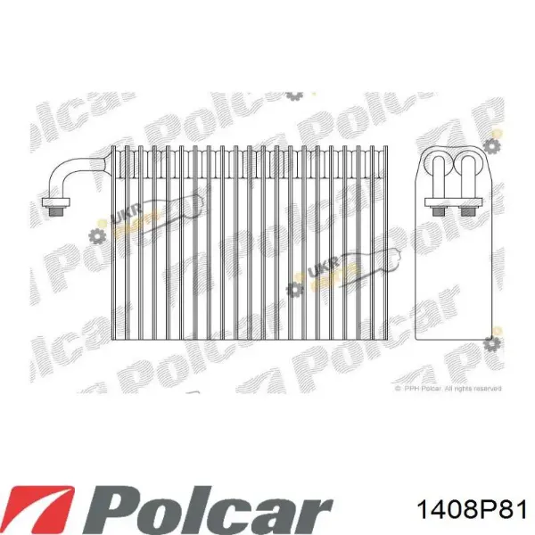Испаритель кондиционера 1408P81 Polcar