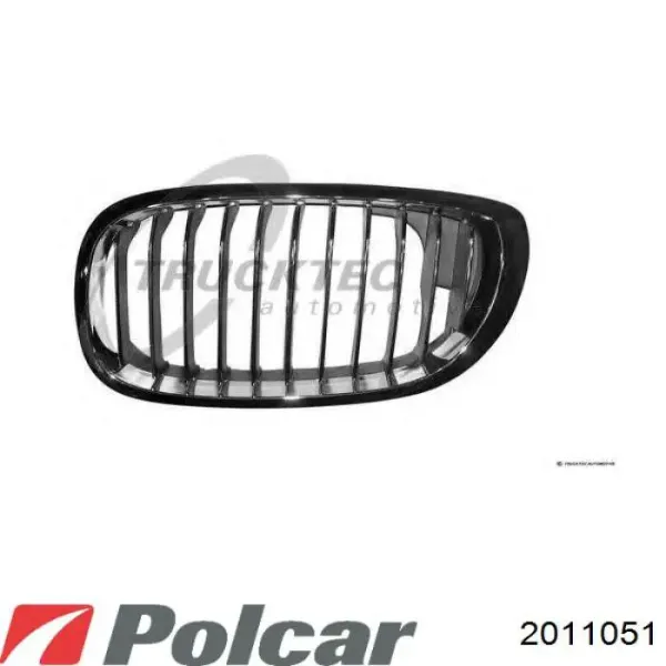 Решетка радиатора левая 2011051 Polcar