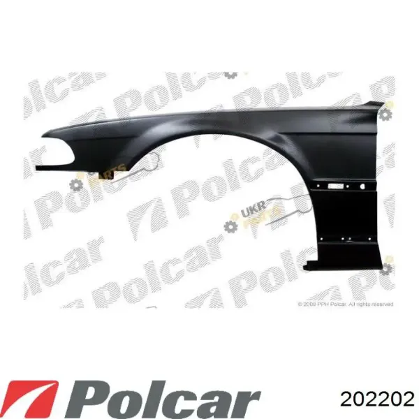 Крыло переднее правое 202202 Polcar