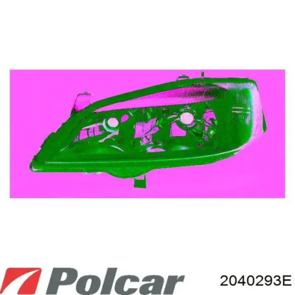 Левая фара 2040293E Polcar