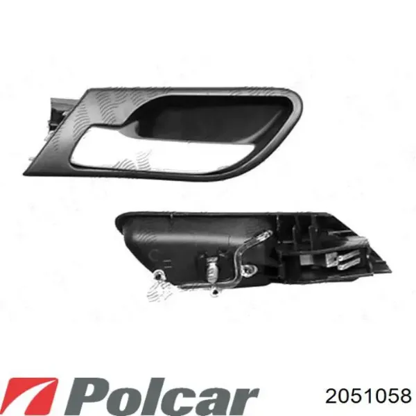 Решетка радиатора правая 2051058 Polcar