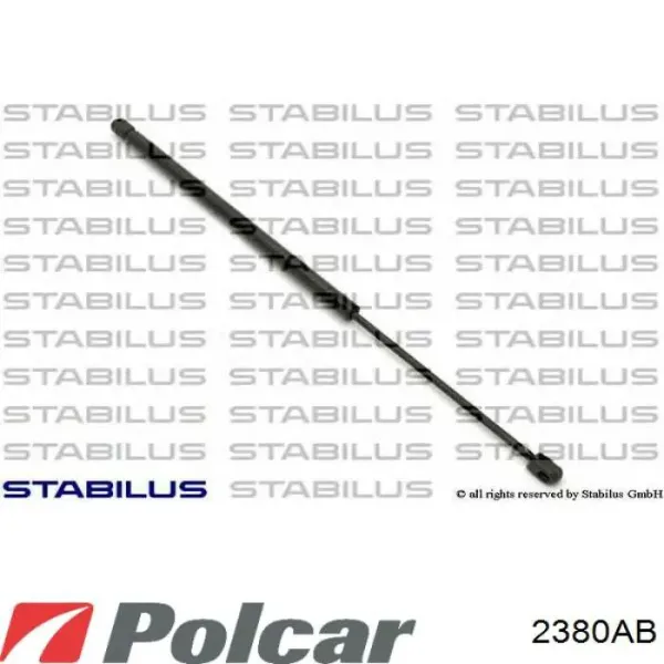 Амортизатор багажника 2380AB Polcar