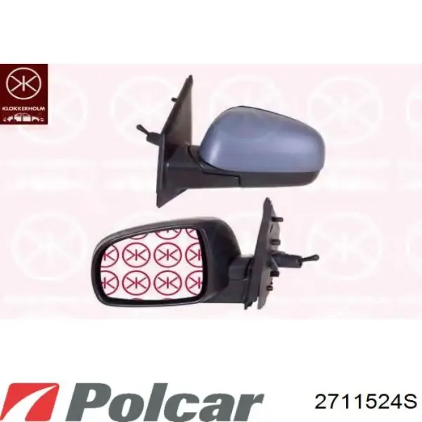 Правое зеркало 2711524S Polcar