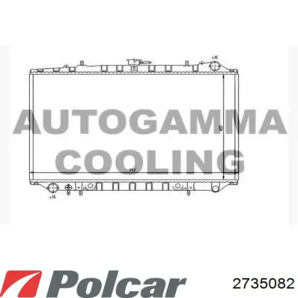 Радиатор 2735082 Polcar