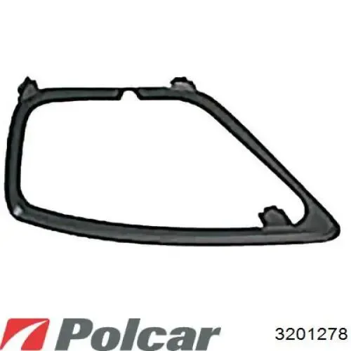 Ободок (окантовка) фары противотуманной правой 3201278 Polcar