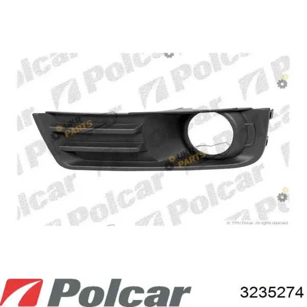 Заглушка (решетка) противотуманных фар бампера переднего правая 3235274 Polcar