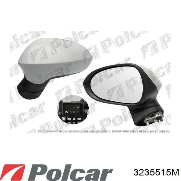 Левое боковое зеркало 3235515M Polcar