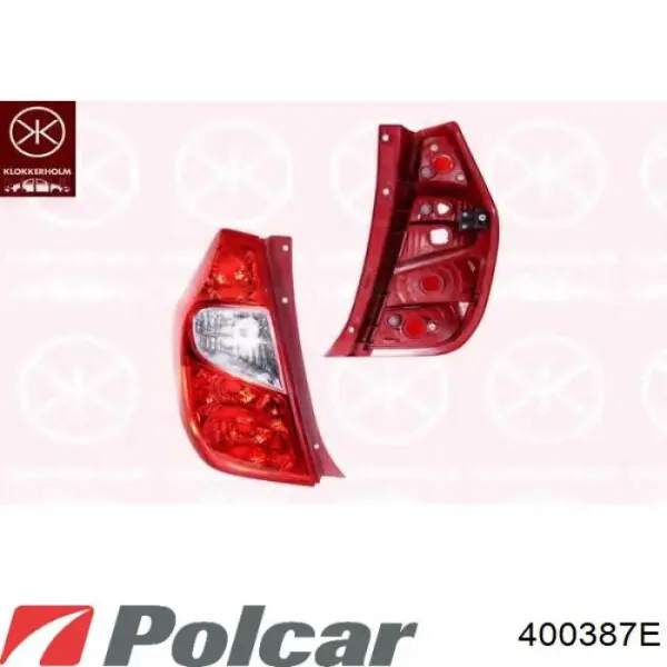 Фонарь задний левый 400387E Polcar