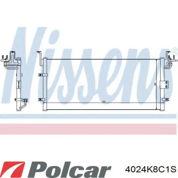 Радиатор кондиционера 4024K8C1S Polcar