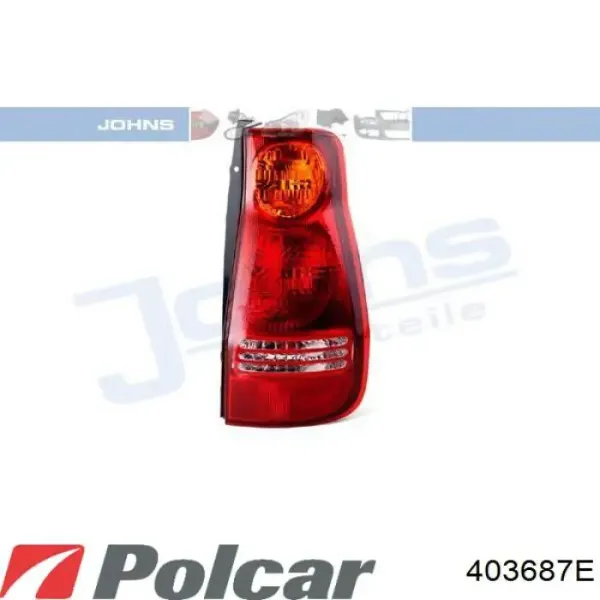 Фонарь задний левый 403687E Polcar